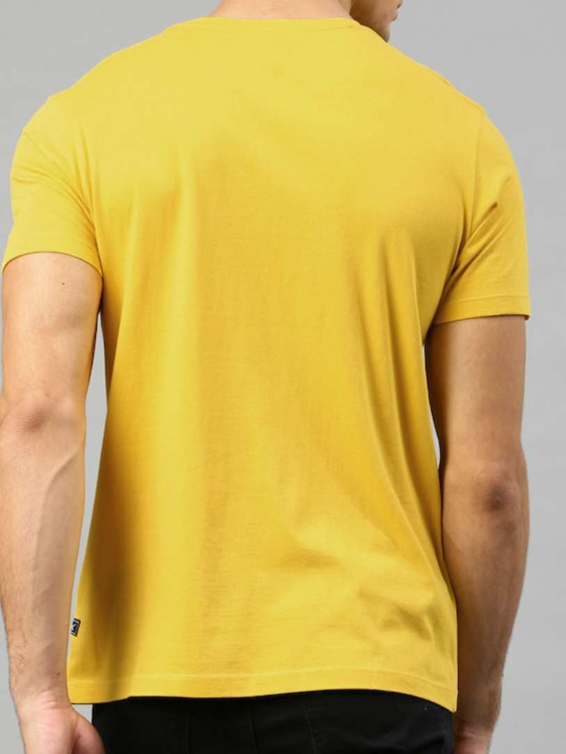 yellow ikkat tshirt - 17824195 - Zoom Image - 0
