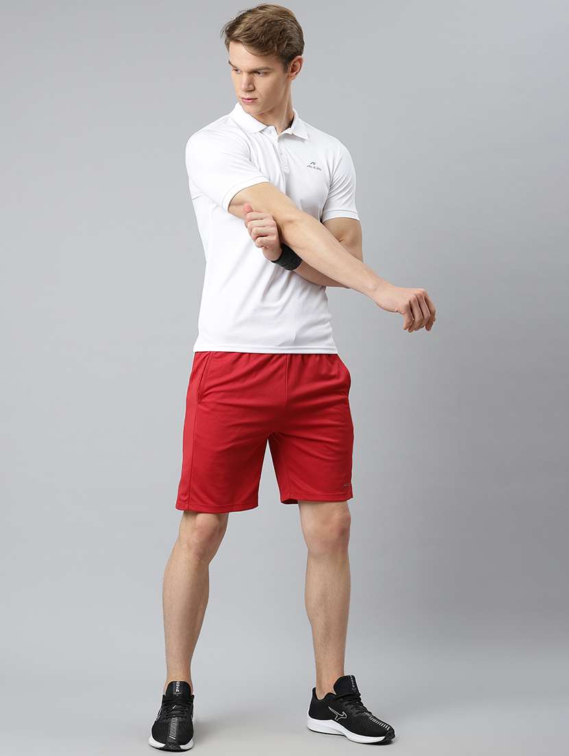 men red solid shorts - 17824208 -  Standard Image - 3