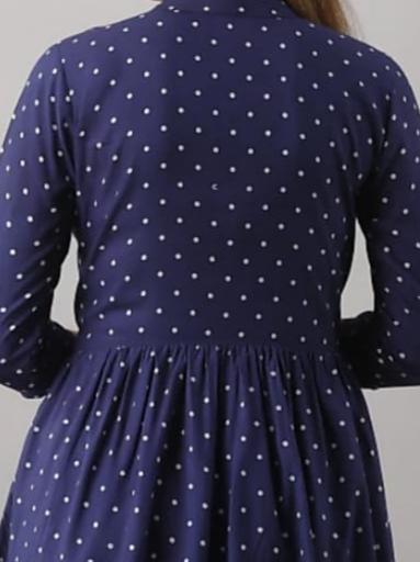 darkblue cottonblend top - 17824742 -  Zoom Image - 0