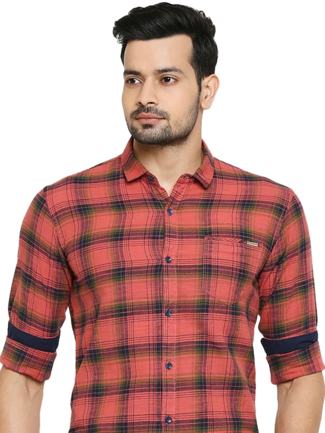 red cotton shirt - 17824778 - Zoom Image - 0