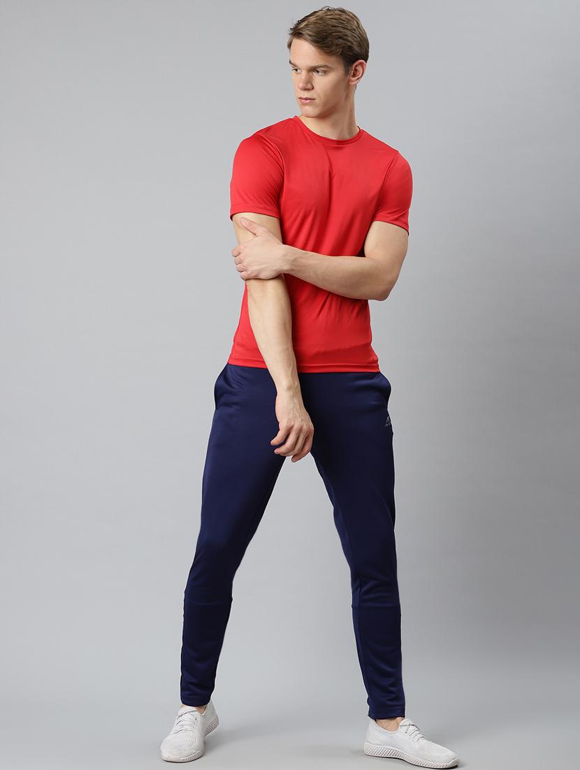 navy blue solid full length track pant - 17825418 - Standard Image - 3