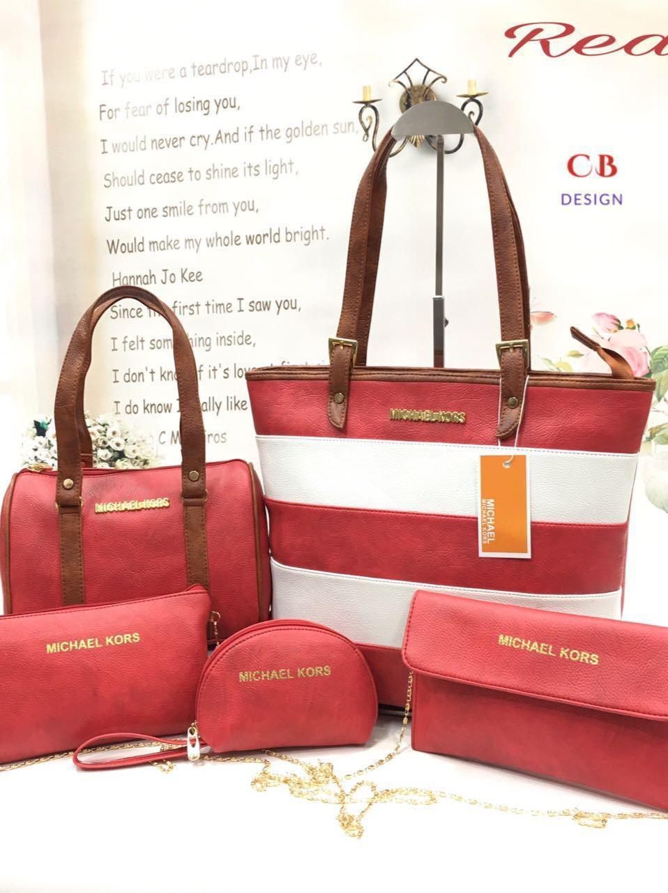 red leatherette(pu) handbag - 17825536 - Zoom Image - 0