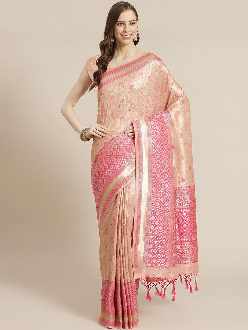 jacquard banarasi saree with blouse