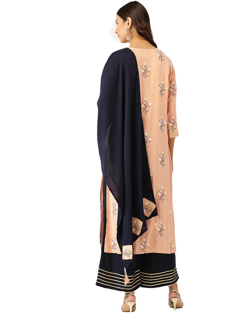 printed kurta palazzo set - 17827305 - Standard Image - 3