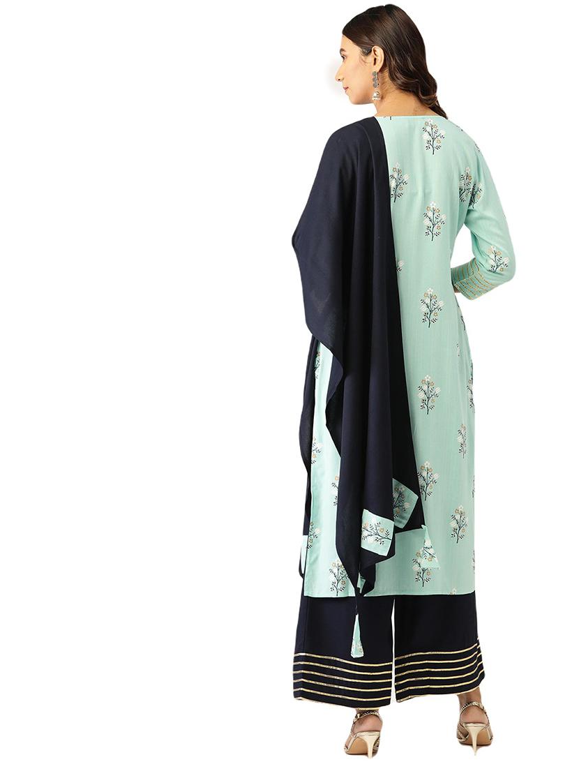 printed kurta palazzo set - 17827306 - Standard Image - 3