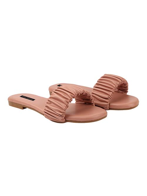 pink synthetic slip on sandals - 17828412 -  Standard Image - 0