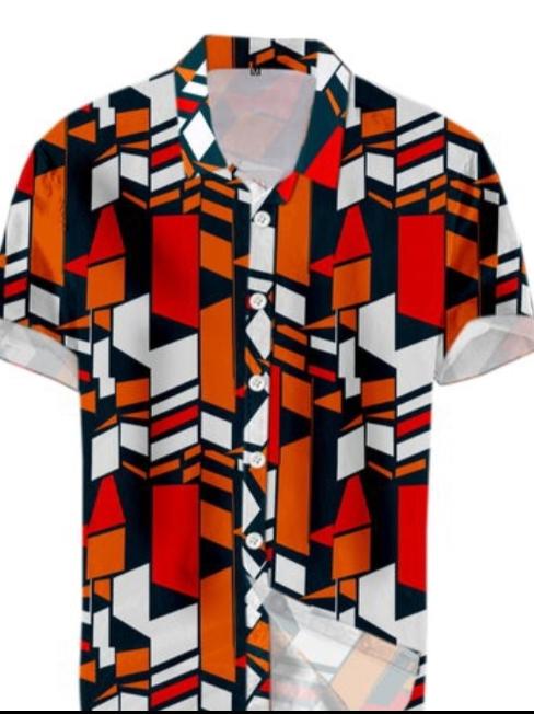 orange cotton shirt - 17828721 - Zoom Image - 0