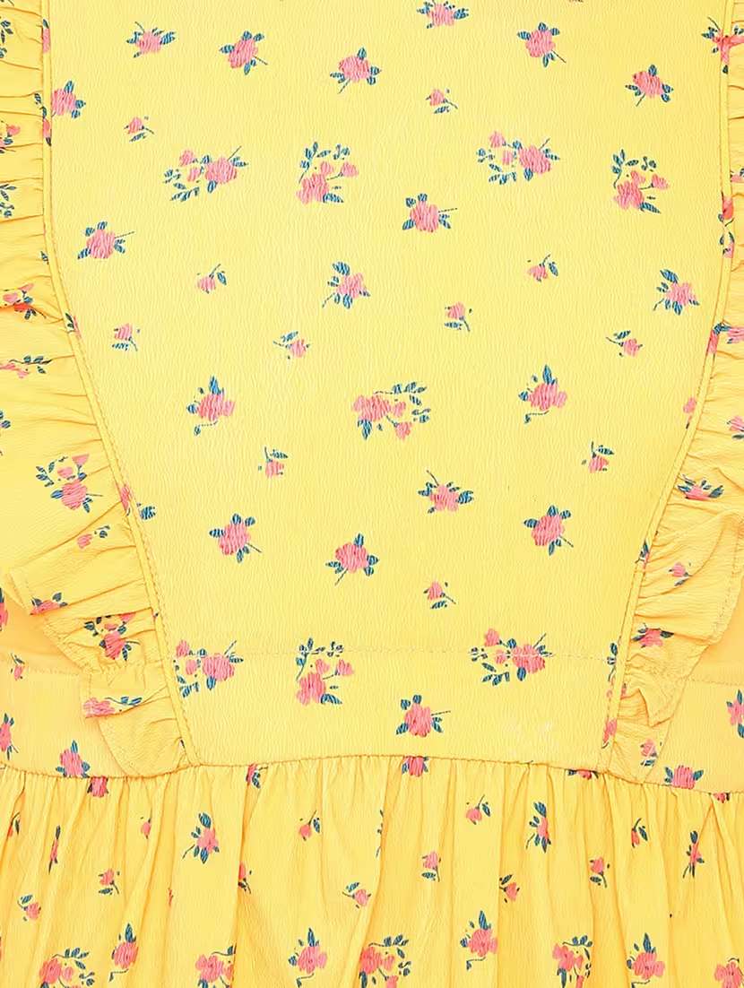 girls v neck flared sleeve frock - 17829156 -  Standard Image - 3