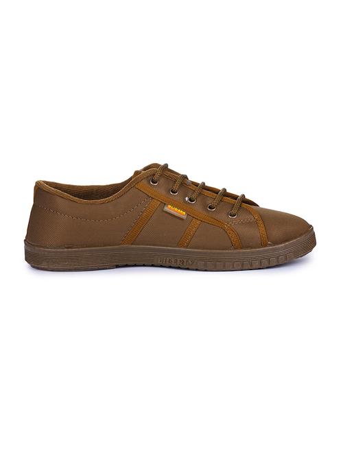 men brown lace-up sneaker shoe - 17830176 - Standard Image - 0