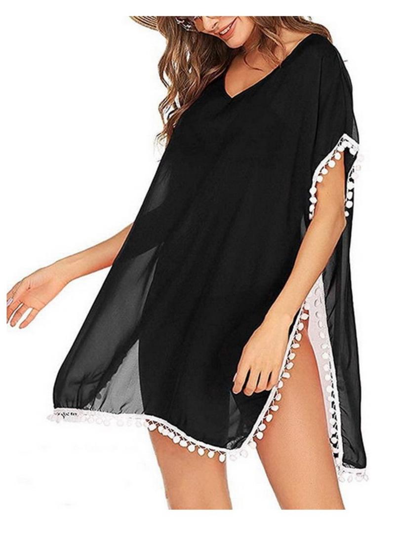 stunning, solid colors woven kaftan/dress, has  - 17830691 -  Zoom Image - 0
