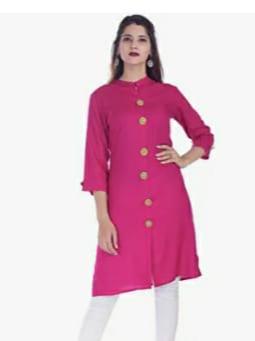 red cotton kurti - 17831855 - Zoom Image - 0