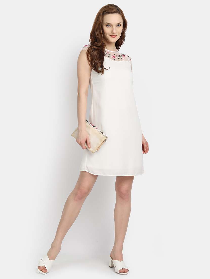 women's solid dress - 17832511 - Standard Image - 3