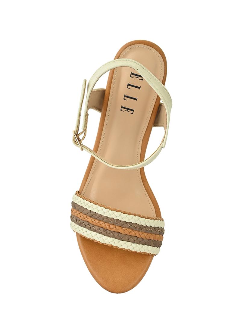 tan synthetic back strap sandals - 17832563 - Standard Image - 3