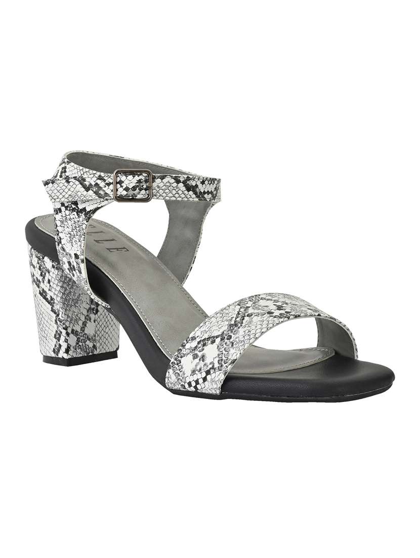 grey synthetic back strap sandals - 17832564 -  Zoom Image - 0