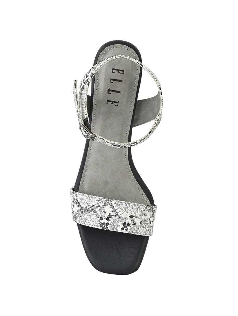 grey synthetic back strap sandals - 17832564 -  Standard Image - 3