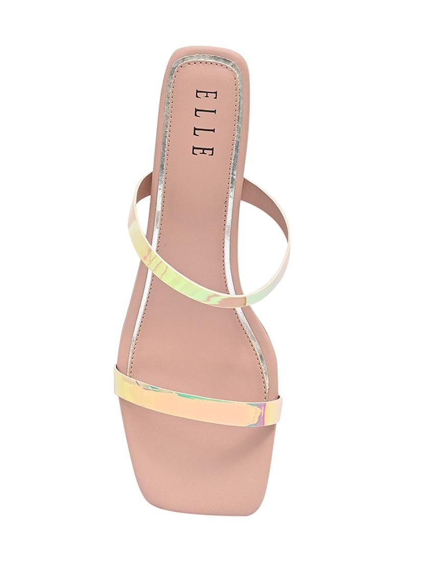 pink synthetic slip on sandals - 17832572 - Standard Image - 3