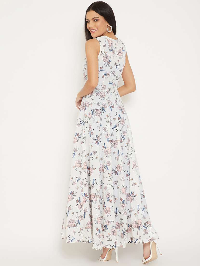 solid maxi dress with floral shrug - 17832654 -  Standard Image - 3