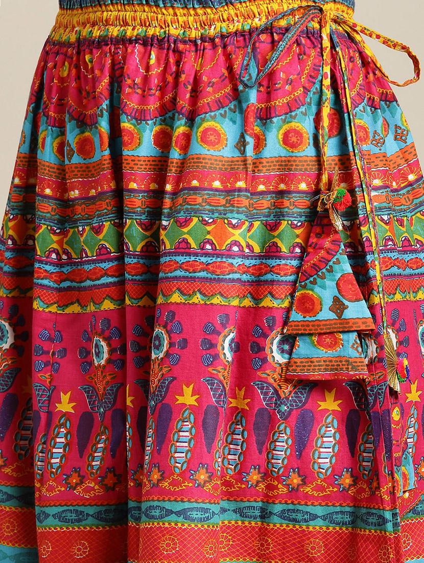 solid kurta skirt set - 17832770 - Standard Image - 5