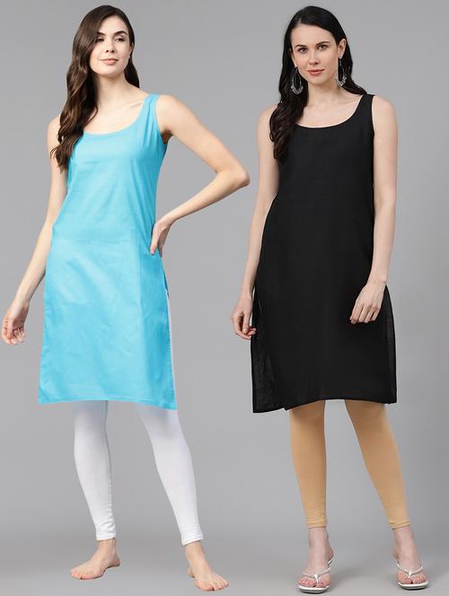 ada set of 2 black & blue camisole - 17833554 - Standard Image - 0