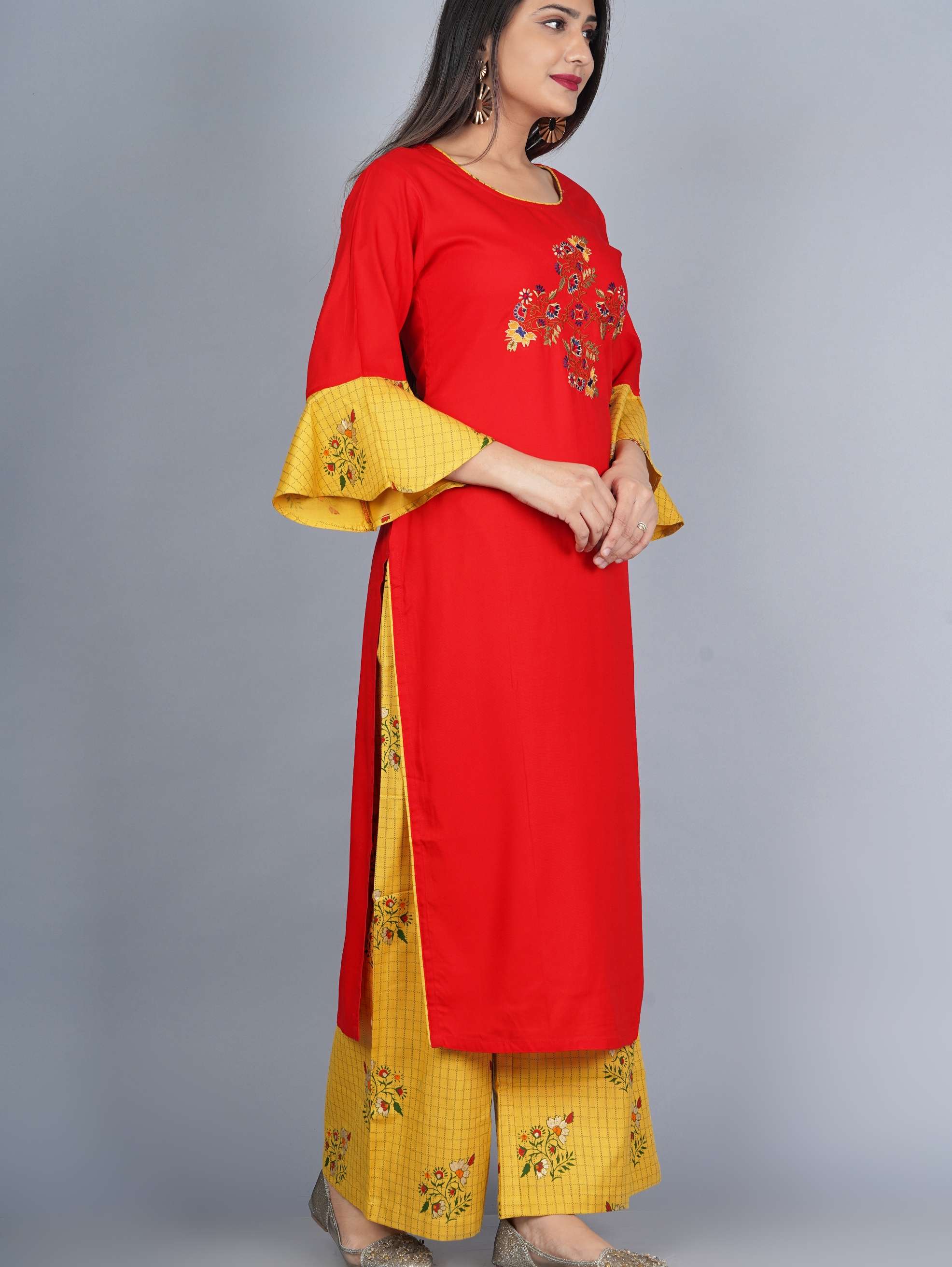 sequin crafts women's embroidered kurtis with - 17833812 - Standard Image - 3