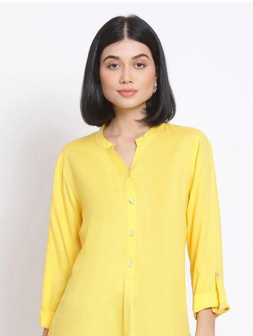 yellow lame top - 17833814 - Standard Image - 0