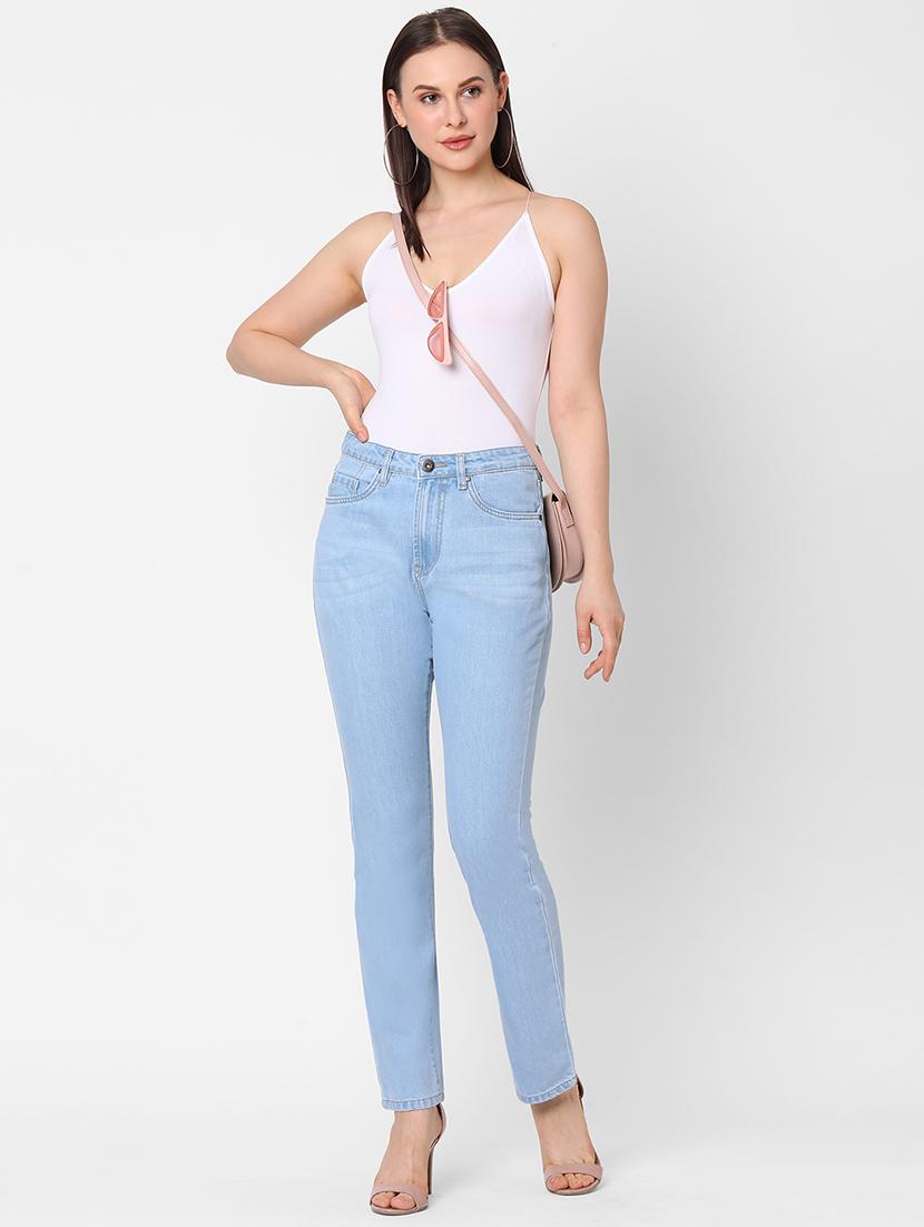 high rise stone washed jean - 17835110 - Standard Image - 3