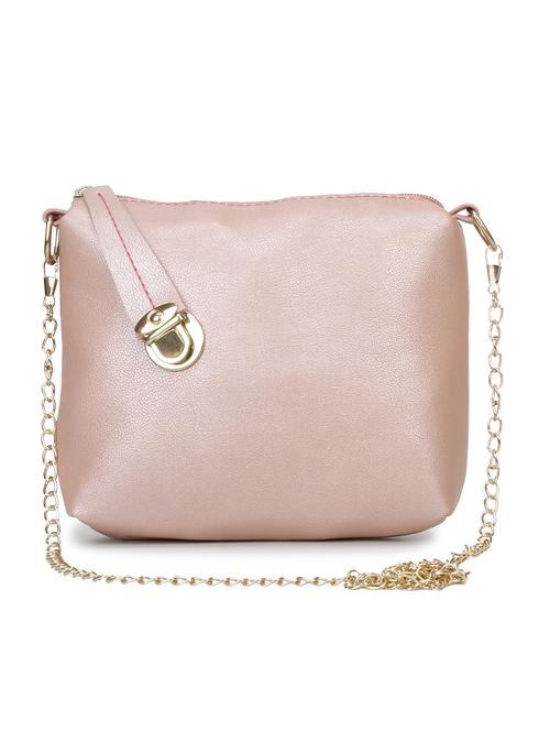 pink leatherette (pu) sling bag - 17836022 -  Standard Image - 0