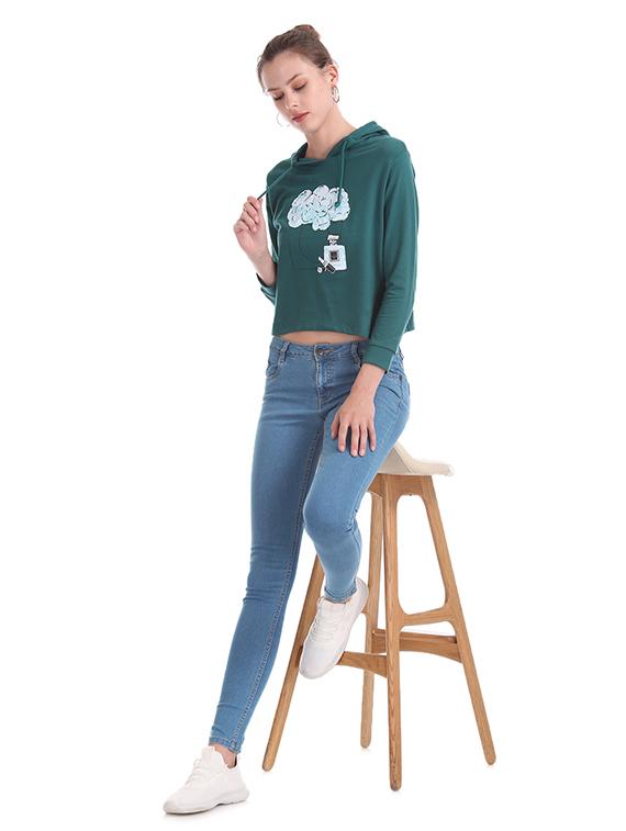 blue cotton sweatshirt - 17836450 - Standard Image - 3