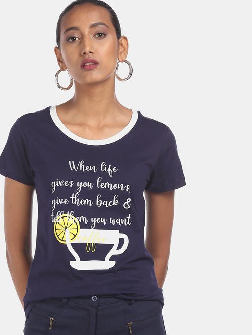 round neck graphic tee - 17836648 - Standard Image - 0