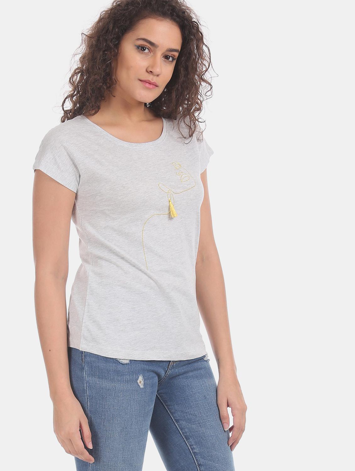 round neck graphic tee - 17836692 - Zoom Image - 0