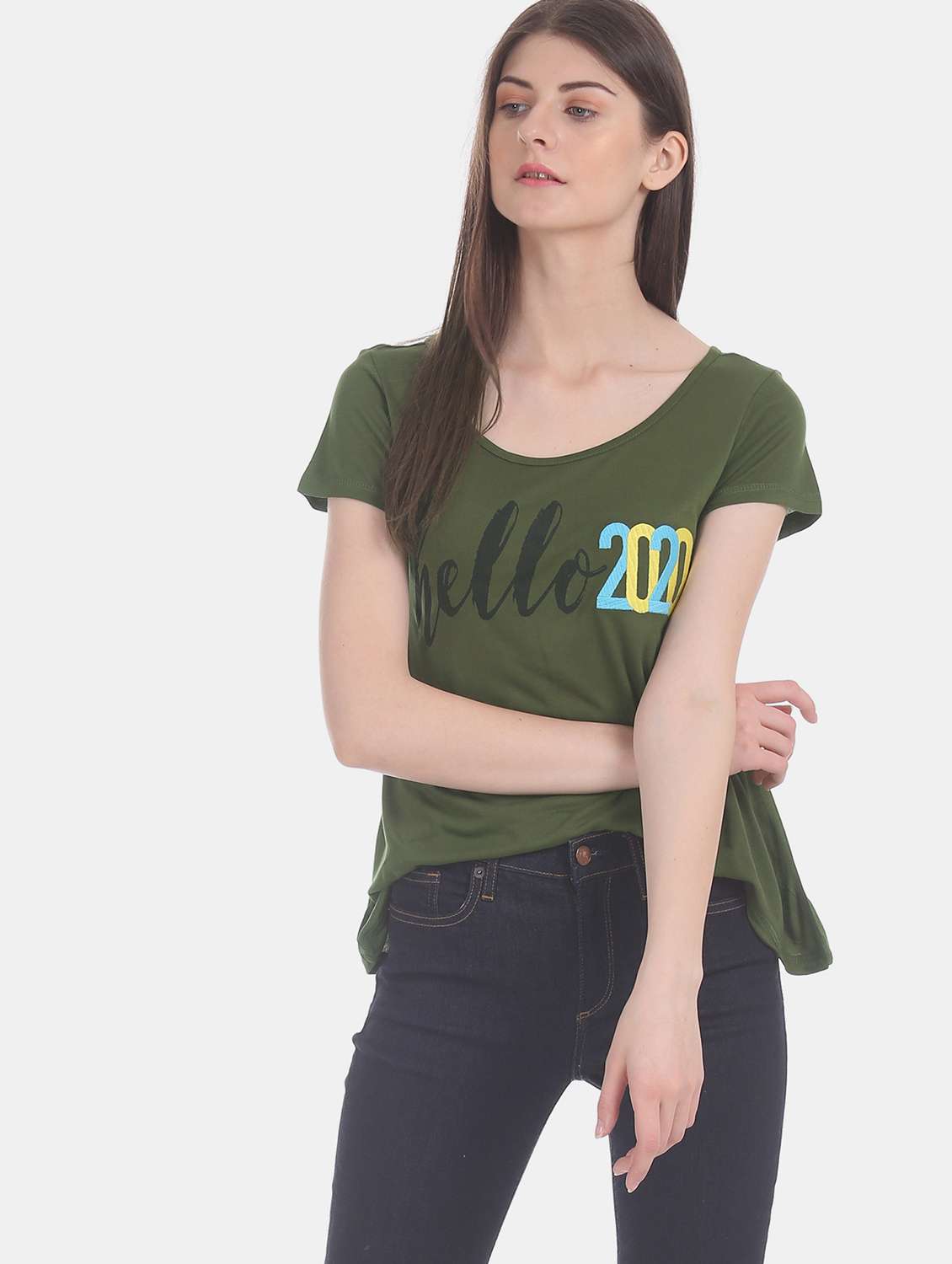 round neck graphic tee  - 17836697 -  Zoom Image - 0