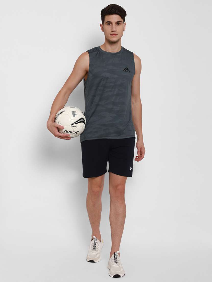 navy blue solid shorts - 17836994 -  Standard Image - 3