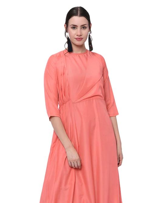 navy cotton gown - 17837004 - Standard Image - 0