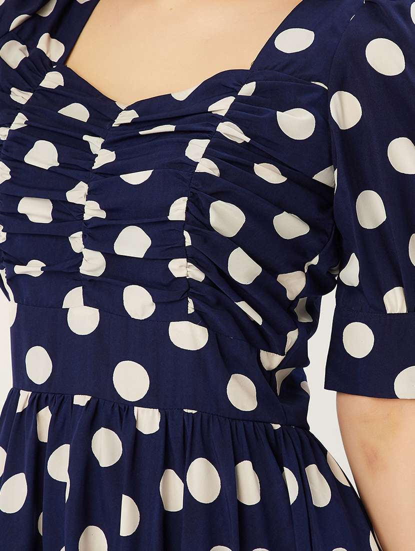 women's fit & flare printed dress - 17837047 - Standard Image - 3