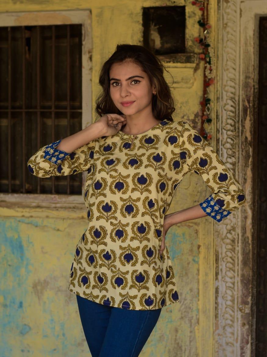 cream velvet top - 17837562 -  Zoom Image - 0