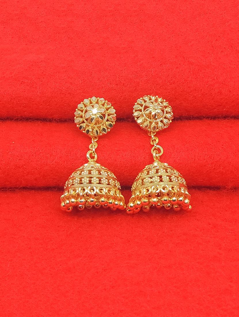 gold brass balli earring