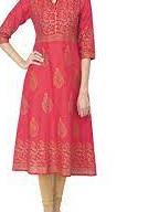 kurti women's cotton straight kurta - 17837805 - Standard Image - 0