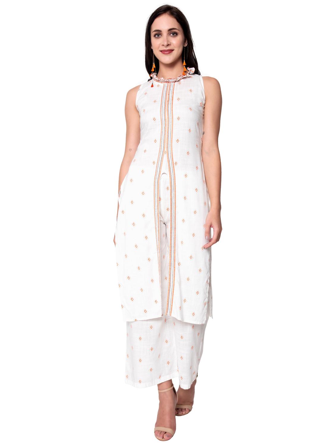 printed kurta palazzo set