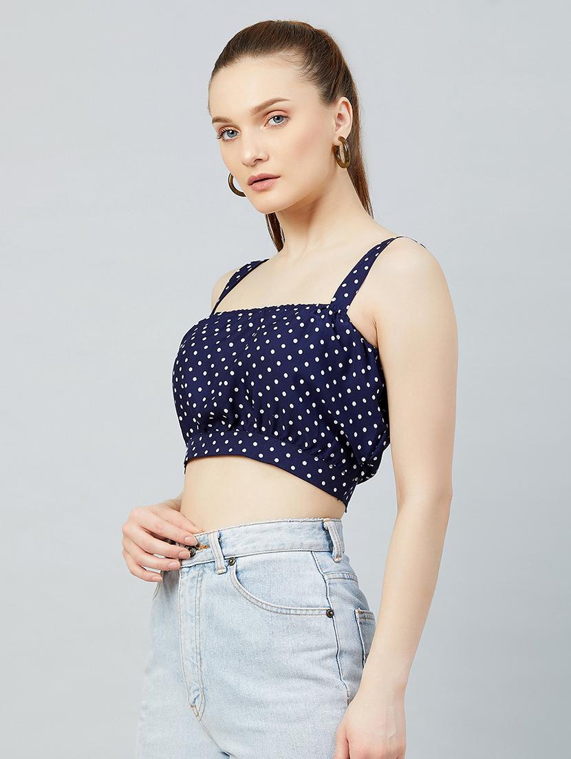 women's crop shoulder strap top - 17839149 -  Zoom Image - 0