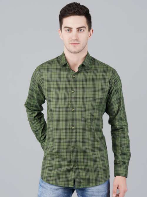 green cotton shirt - 17839222 - Standard Image - 0