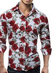 red cotton casual shirt - 17839348 - Zoom Image - 0