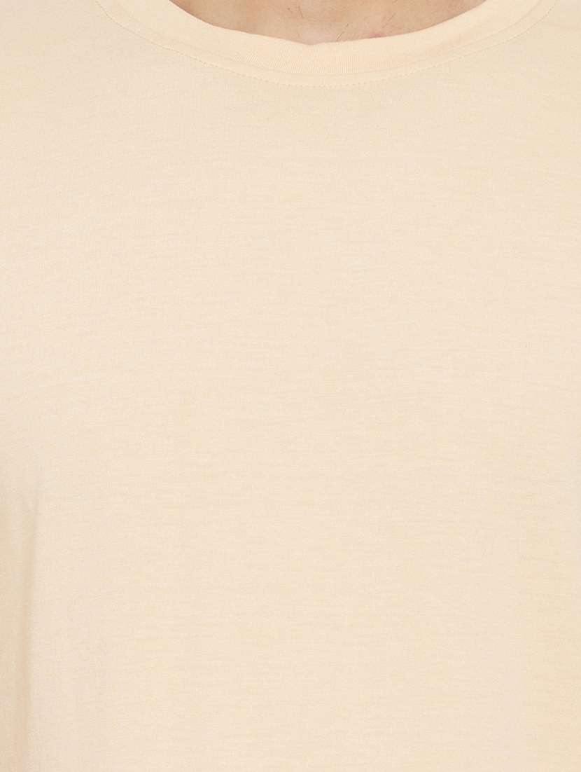 beige taped t-shirt - 17839454 -  Standard Image - 3