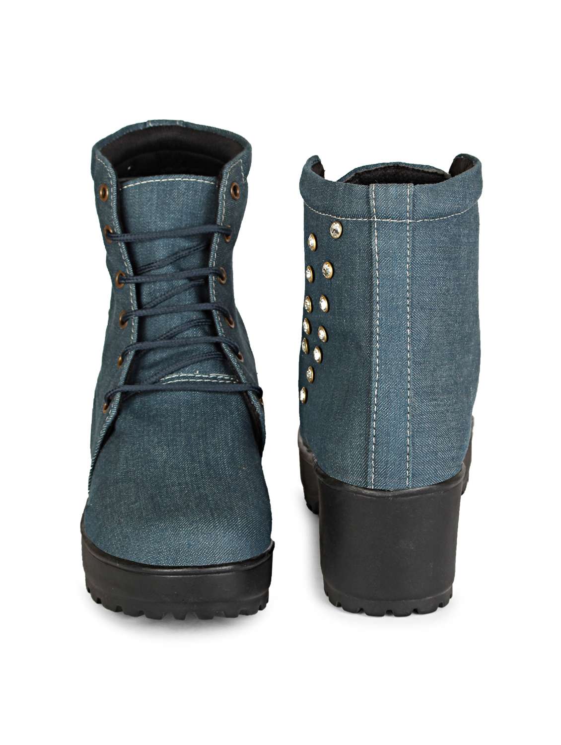 blue lace up boot - 17839472 - Standard Image - 3
