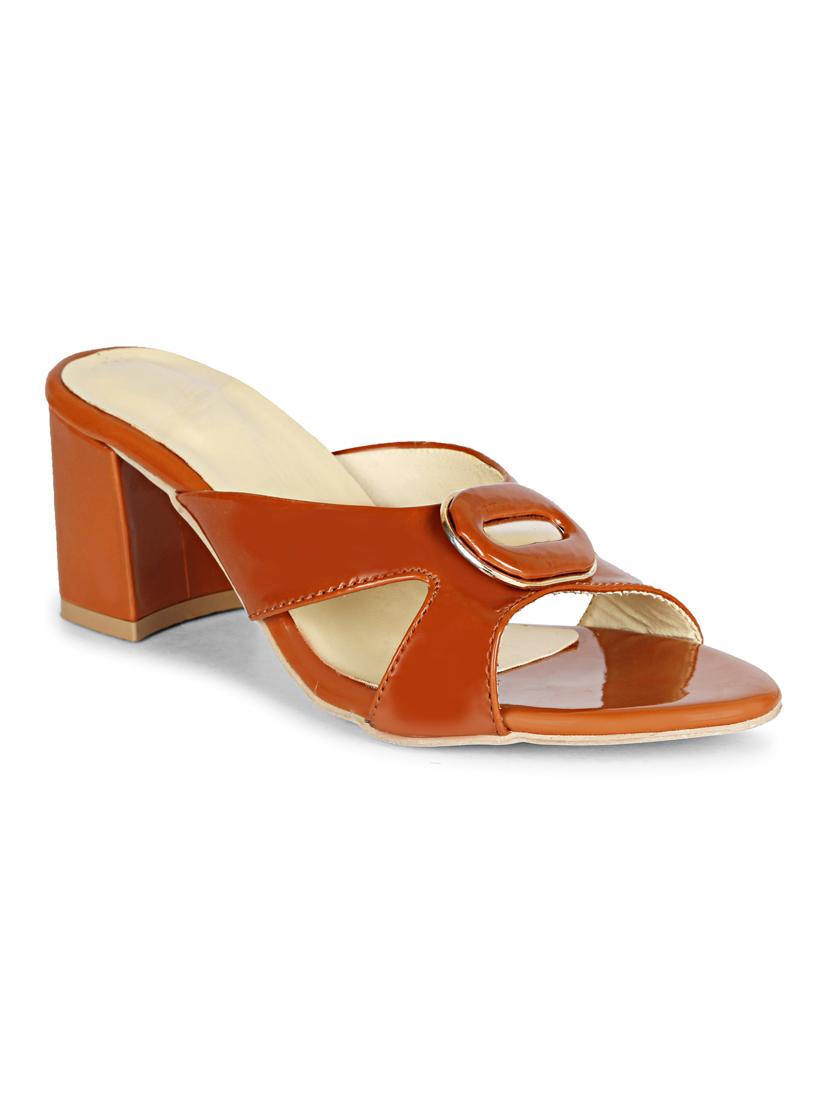 tan sheet slip on sandals - 17839479 - Zoom Image - 0