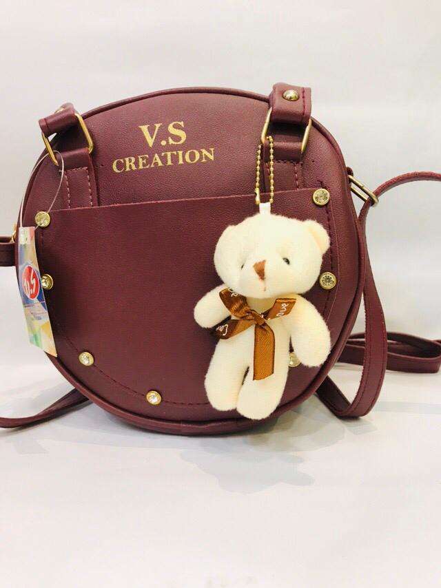 Buy online Brown Leatherette(pu) Sling Bag from bags for Women by