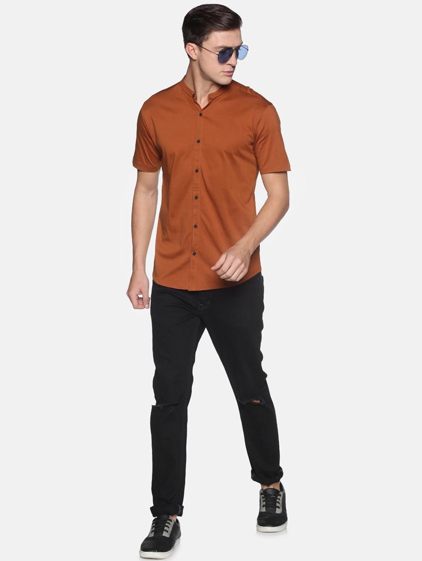 mens solid casual shirt - 17843203 - Standard Image - 3