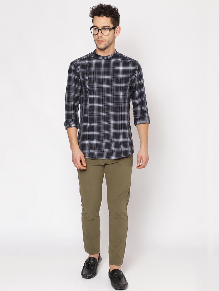 mens checks casual shirt - 17843209 - Standard Image - 3