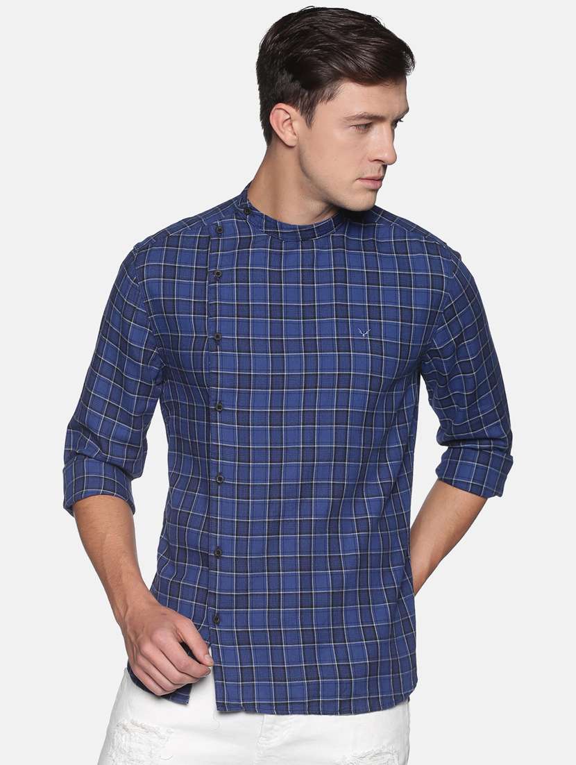 mens checks casual shirt