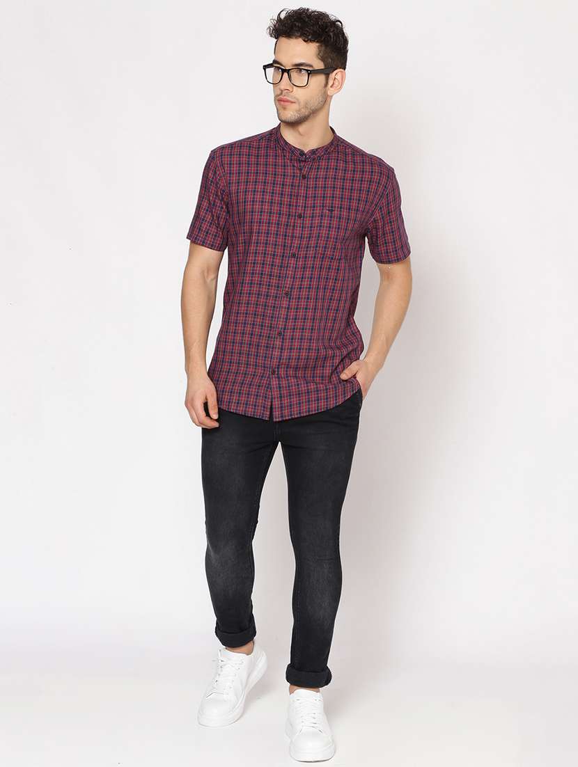 mens checks casual shirt - 17843217 -  Standard Image - 3