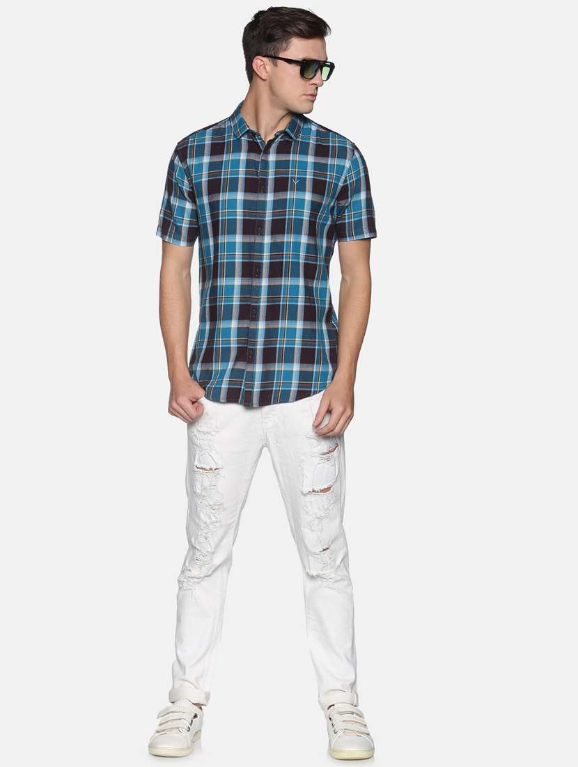 mens checks casual shirt - 17843242 -  Standard Image - 3